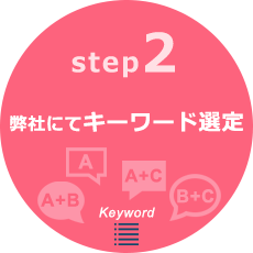 step2 弊社にてキーワード選定